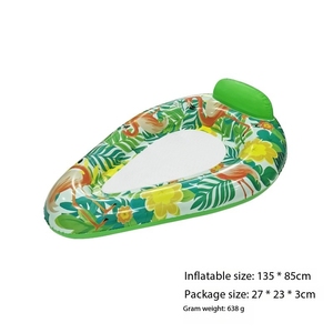 Плавательный бассейн для взрослых, надувной диван, сетчатая спинка, плавающий ряд с листьями, ложа, кленовый лист, плавательное кольцо - Product Image 3