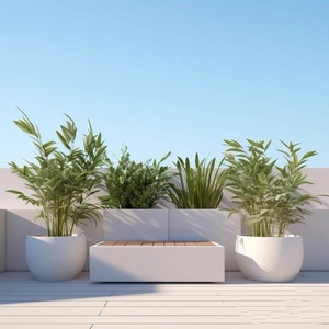 Fioriere da Esterno Personalizzate Quadrate e Rettangolari, Ecologiche in Metallo, Moderne Fioriere da Giardino <span class=keywords><strong>per</strong></span> Patio - Product Image 5
