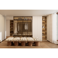 Conception personnalisée de suite principale incluant bureau à domicile, salle de bain en suite et dressing avec plan de l'étage