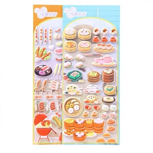 Customizable Geometric <b>3D</b> PVC <b>Stickers</b> with Raised <b>Stickers</b> Exquisite and Cute Food Shapes for Children Promotional Gifts - Product Image 4