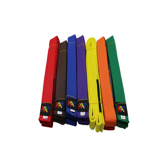 Fabricante al por mayor logotipo personalizado bordado artes marciales Taekwondo Karate Judo brasileño <span class=keywords><strong>Jiu</strong></span> <span class=keywords><strong>Jitsu</strong></span> BJJ cinturones - Product Image 2