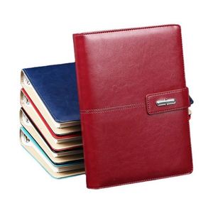 Multi Function Thread Sewing Printed Loose-Leaf A5 Hardcover Notebook 80 Inner <b>Sheets</b> Multiple Colors Portable Power Business - Product Image 1