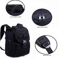 Sac à dos tactique imperméable pour hommes avec doublure en toile et motif camouflage pour sports de plein air, camping et voyage