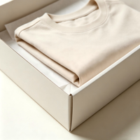 Boîte d'expédition auto-élevante haut de gamme personnalisable avec logo, écologique, recyclable et réutilisable pour l'emballage de vêtements (hoodies) - Papier d'art personnalisé