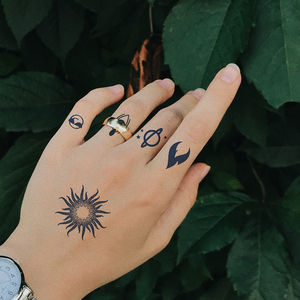 Personalizable 3D Semipermanente Dedo Cuerpo Tatuaje Pegatina Impermeable Impresión Falsa Hoja Temporal e Impreso para Hombres - Product Image 5