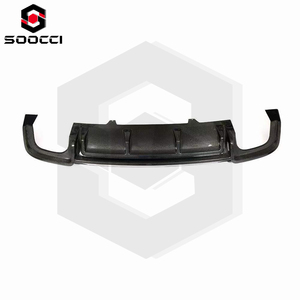 Diffusore posteriore in fibra di carbonio stile ABT per <span class=keywords><strong>Audi</strong></span> S5 B9 <span class=keywords><strong>A5</strong></span> Sport SLINE <span class=keywords><strong>paraurti</strong></span> posteriore Splitter labbro Kit corpo Spoiler 2017-2019 - Product Image 3