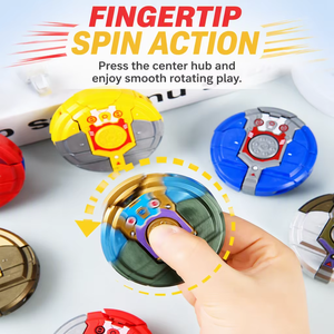 <span class=keywords><strong>Lanceur</strong></span> <span class=keywords><strong>de</strong></span> <span class=keywords><strong>Toupie</strong></span> Transformable Fidget Spinner, Cadeau Anti-Stress, Jouet Sensoriel Calmant, Jouet ASMR pour Adolescents et Adultes - Product Image 1