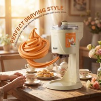 Machine à glace et yaourt compacte transfrontalière aux normes européennes, avec agitation automatique, pour desserts glacés DIY, modèle 0901
