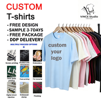 Kaos Pria Oversize Putih Klasik Tahan Lama, Kasual, Bernapas, Polos, Custom, Bahan Super Lembut