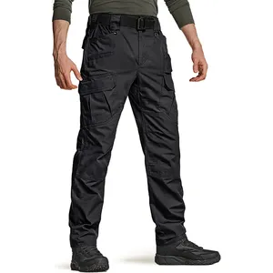 Casual Mens Water Resistant Ripstop Cargo Pant Trousers Lightweight Hiking Work Pants Outdoor Apparel For Men
