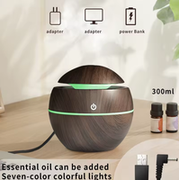 Mini Humidificateur d'Air Ultrasonique Maison 2024, 130 ml Diffuseur d'Arômes Portable pour Voiture, Très Demandé pour la Maison et le Véhicule