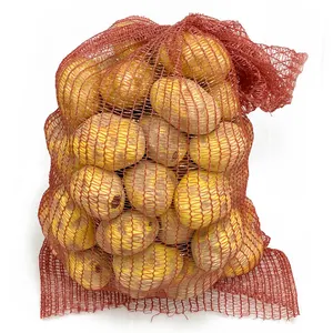 热销PE拉舍尔网袋包装网大蒜水果洋葱土豆橙洋葱拉绳塑料蔬菜袋