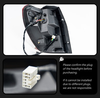 Conjunto de Luces Traseras LED Secuenciales para Chevrolet Captiva 2011-2017, Luz de Freno, Reversa, Direccional, Enchufar y Usar, Repuestos para Auto