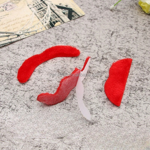 Hlc Masquerade bóng tổ chức sự kiện bữa tiệc sinh nhật ăn mặc tự dính giả râu April fools' ngày màu Đỏ vui ria mép nhà sản xuất - Product Image 3