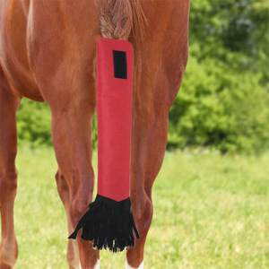 Horsetail Protective Cover 70x8cm Non Woven Fabric Green For Horse Care Four Seasons Use - Product Image 2