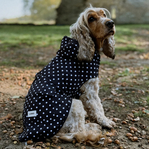 <span class=keywords><strong>Impermeable</strong></span> Reutilizable y Plegable de Poliéster de Lujo para Perros, Poncho Portátil con Capucha para Perros Pequeños y Medianos - Product Image 2