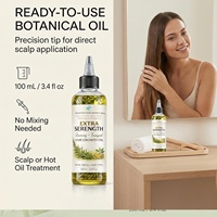 Mélange d'herbes, huile naturelle pour la croissance des cheveux, elixir de croissance Mega, huile essentielle naturelle et biologique pour la force des cheveux