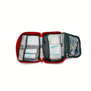 Trousse de premiers secours rouge pratique, portable, étanche, grande capacité, sac d'urgence pour usage extérieur et domestique, personnalisable - Product Image 1