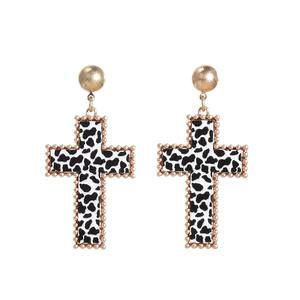 Pendientes de Cruz <span class=keywords><strong>para</strong></span> <span class=keywords><strong>Mujer</strong></span>, Oro y Plata, Joyería Cristiana Hipoalergénica, Sin Níquel, Regalos Religiosos de Confirmación, Venta al Por Mayor - Product Image 5