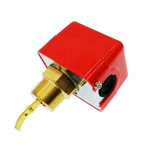 สวิตช์วัดระดับน้ำ ตัวเรือนทองเหลือง PT 1 3/4 1/2 ขนาดเกลียว ฝาครอบสีแดง - Product Image 6