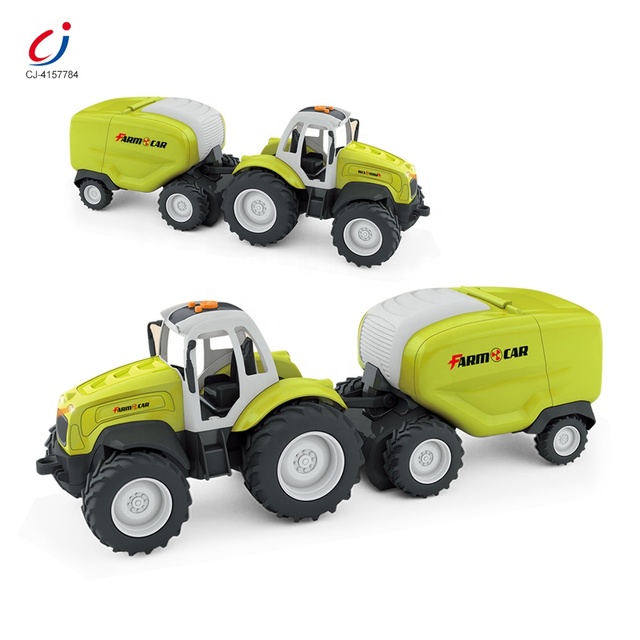 Chengji Tractores De Juguete High Quality Electric Farm Cropper Tractors Harvest Car Toy Farmer Truck Toys With Light