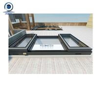 Prima haute qualité lucarne toit fenêtre glissière verre lucarne moteur gril conception maison lucarne