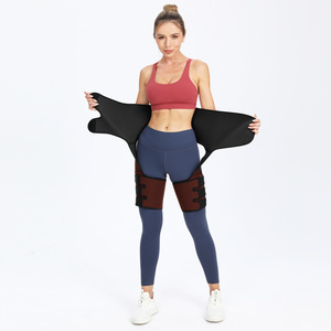 3 In 1 <b>Bodysuit</b> Waist Support Leg Slimming Belt For Women Fitness Yoga Breathable High Waisted Sweat Inducing Shapewear - Product Image 2