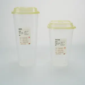 Gobelets en plastique jetables transparents PP multi-capacités avec couvercles pour smoothies café glacé yaourt shakes