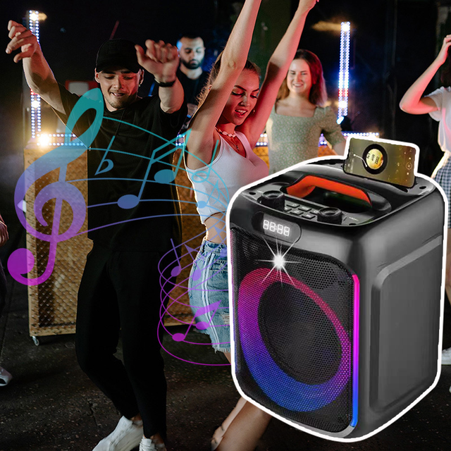 Private Model New Sound Box Professional 6.5 Inch Dance Outdoor Portable Audio Music Rgb Party Box Portable Mini Speaker