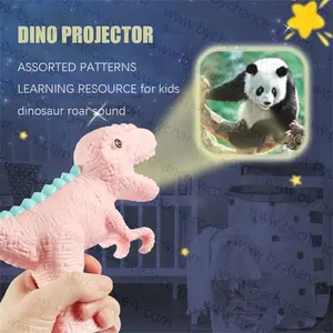 유치원 몬테소리 장난감 학습 자원 아이들을위한 교육 장난감 모듬 패턴 귀여운 공룡 디자인 프로젝터