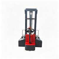 Chariot élévateur à palettes électrique tout-terrain personnalisé 4x4, batterie au plomb-acide, capacité 1000-2000 kg pour matériaux extérieurs