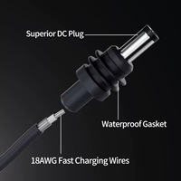 Kabel Starlink Mini 12V-24V Charger Mobil Lighter Rokok Kabel Ekstensi Daya DC 3A Pengisian Cepat Tahan Air PVC Dapat Disesuaikan