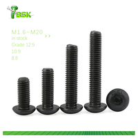 Vis à tête fraisée hexagonale M2 M2.5 M3 M4 M5 M6 M8 M10 M12 M14 M16 M18 M20 en acier ISO7380 Grade 10.9 Noire
