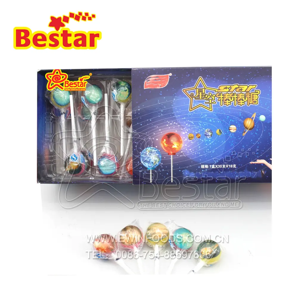 Galaxy 3D Star Lollipop Candy
