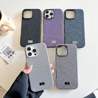 Luxe cristal diamant antichoc étui de protection pour téléphone TPU femmes couverture arrière mode filles coque de téléphone pour iPhone 16 Pro Max
