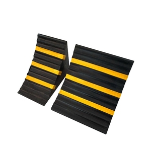 250*250*180mm rueda de goma de alta calidad cuña bloques de rueda de estacionamiento para camiones remolques de viaje para autocaravanas - Product Image 5