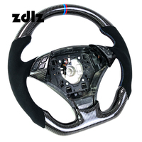 Volant en fibre de carbone véritable personnalisé pour BMW E60 E90 E91 E92 E93 volant de voiture