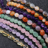 Perles en pierre d'agate brute de forme irrégulière, semi-finies, polies, pour accessoires de bijoux DIY, vente en gros