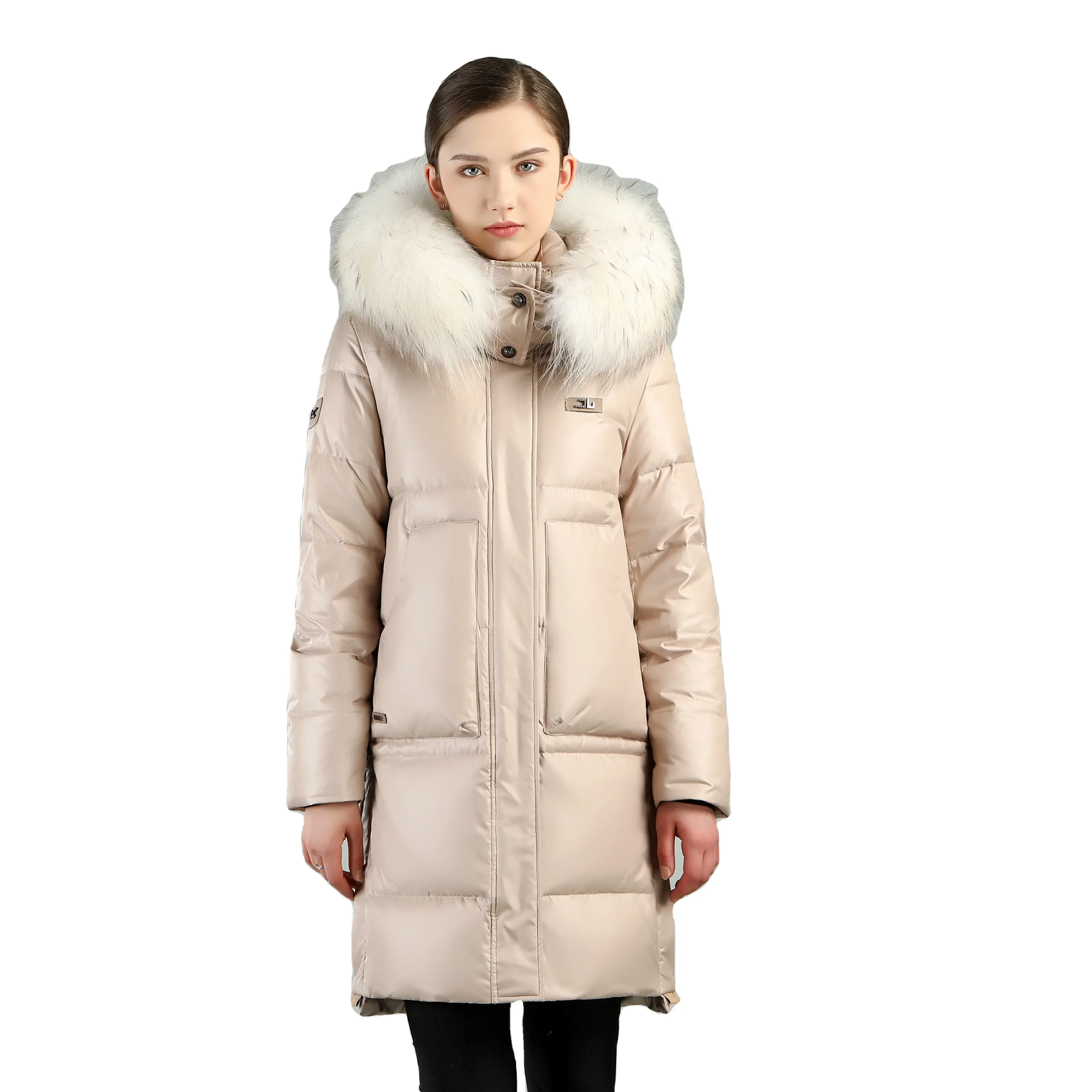 2023 High quality fashion oversized windbreaker winter puffer duck down winter jacket woman coats for ladies chaquetas de mujer