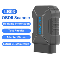 Escáner de Códigos LB03, Lector de Códigos de Motor OBD2, Escáner Bluetooth para Automóviles, Herramienta de Diagnóstico para Todos los Coches