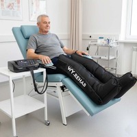 Appareil de compression séquentielle VU à 4 chambres pour massage des jambes par compression d'air, pour la thérapie de drainage lymphatique