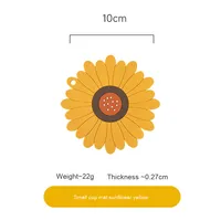 Ensemble de tapis isolants en silicone pour cuisine moderne, dessous de plat en PVC résistant à la chaleur motif marguerite pour table à manger, bol, assiette, pot – L'accessoire indispensable