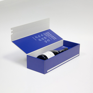 Eco friendly logotipo personalizado 4 botellas caja de vino papel cartón insertar cajas de embalaje corrugado lujo champán vino Cajas de Regalo - Product Image 2
