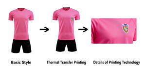 Camisa de Futebol Personalizada com Impressão por Transferência Térmica, Preço de Fábrica, Camisa de Futebol Personalizada em Spandex/Poliéster com Tecnologia de Absorção de Suor - Product Image 4