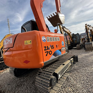 Precio barato usado Hitachi ZX70 7ton usado mini excavadora Japón Original Isuzu buenas condiciones con cabina rápido envío gratis - Product Image 6