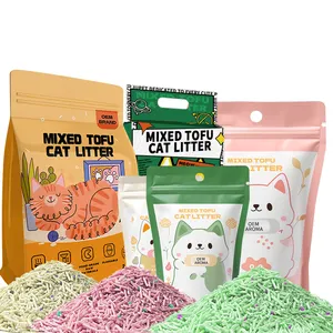 JUPET Promotional Product New Deodorizing Dust Free Quick Clumping Tofu Bentonite Cat Litter
