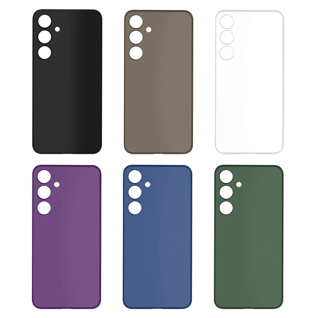 Super Thin 0.5MM PP Case Back Cover Screen Protector Business Camera Protector New Mobile Phone Cover for Samsung S23 S24 S25