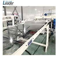 Ligne de production d'extrusion de feuilles en polycarbonate PC PMMA, machine d'extrusion de plaques entièrement automatique à haute productivité avec moteur PLC et roulement