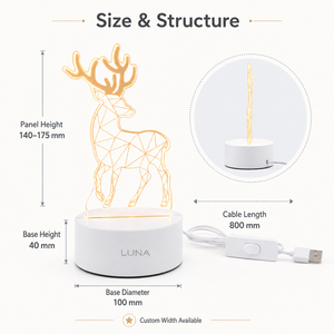 Lampe d'ambiance LED en acrylique Ramadan, inspirée du <span class=keywords><strong>Coran</strong></span>, illusion 3D, veilleuse intelligente pour coin de prière de l'Aïd, décoration intérieure, accent de foi - Product Image 5