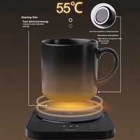 Logo personnalisé Chauffe-tasse à café intelligent avec application de contrôle de température Tasse en céramique Coffret cadeau comprenant un coussin chauffant Tasse chauffante rafraîchissante